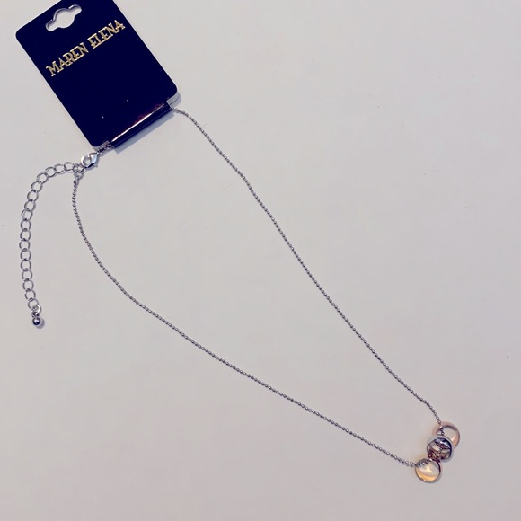 Tri Color Ring Necklace - Picture 2 of 6